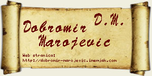 Dobromir Marojević vizit kartica